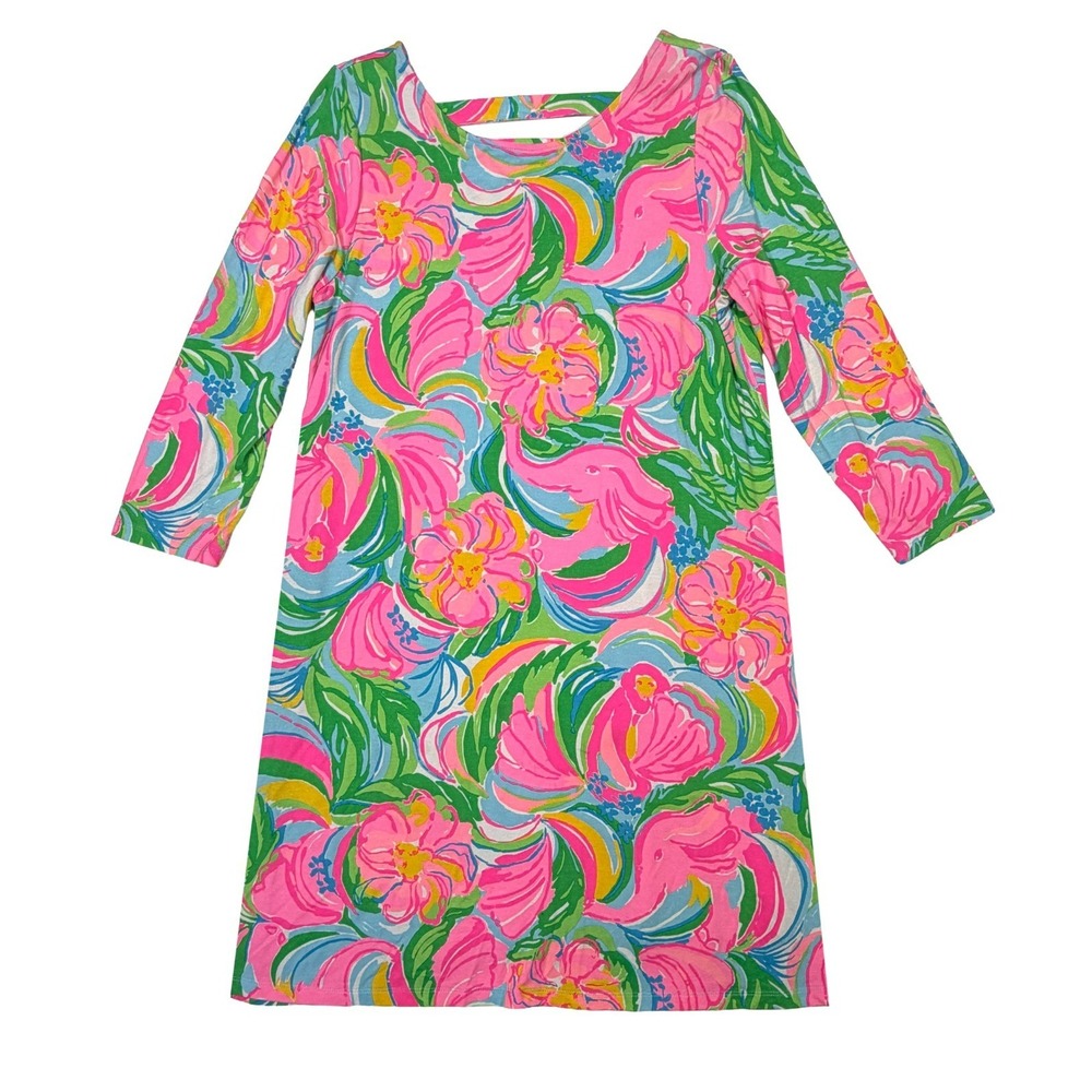 Lilly Pulitzer Women's Size Large Ophelia Swing Dress Tropical Safari - Picture 2 of 7